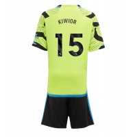 Camisa de Futebol Arsenal Jakub Kiwior #15 Equipamento Secundário Infantil 2023-24 Manga Curta (+ Calças curtas)